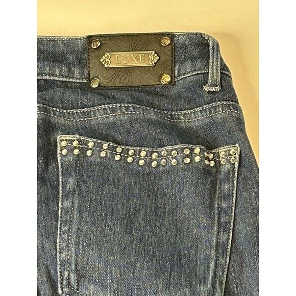 TRU LUX Women's Blue Denim Jeans Skinny Mid-Rise Size 28/6 Pants - Picture 3 of 10